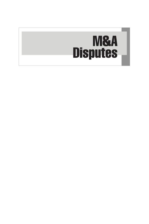 M&A Disputes A Professional Guide to Accounting Arbitrations