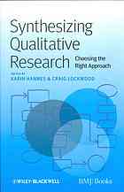 Synthesising qualitative research : choosing the right approach