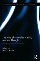 The Idea of Principles in Early Modern Thought