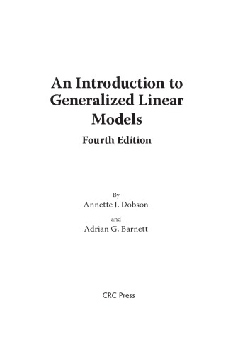 An Introduction to Generalized Linear Models