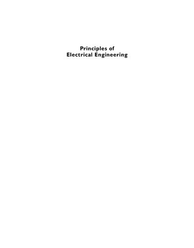 Principles of Electrical Engineering