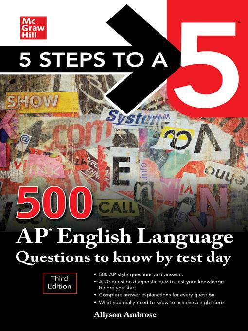 5 Steps to a 5: 500 AP English Language Questions to Know by Test Day