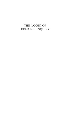 The Logic of Reliable Inquiry. Logic and Computation in Philosophy