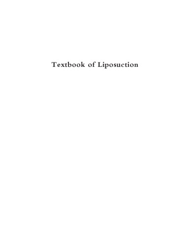 Textbook of Liposuction