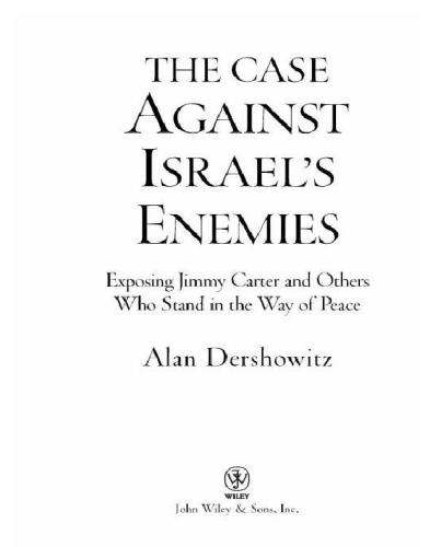 Case Against Israel's Enemies