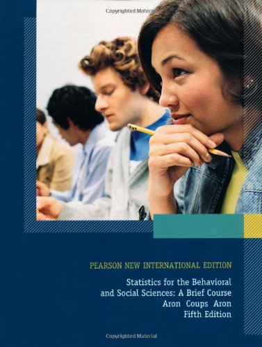 Statistics for the Behavioral and Social Sciences