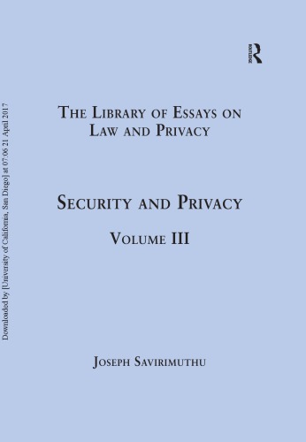 Security and privacy