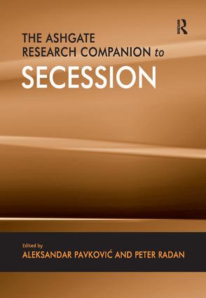 The Ashgate research companion to secession