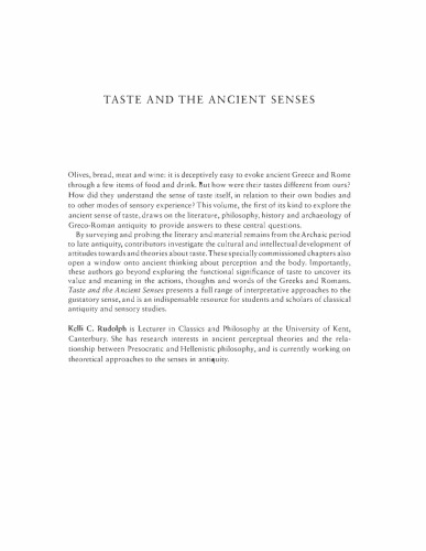 Taste and the ancient senses