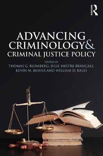 Advancing criminology and criminal justice policy