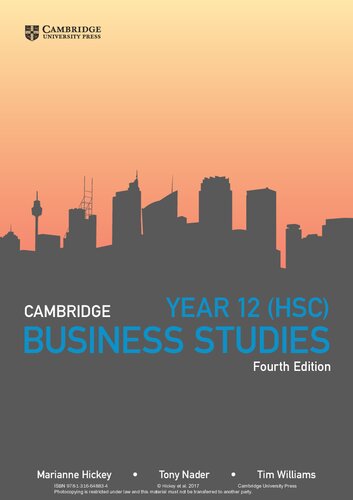 Cambridge year 12 (HSC) business studies