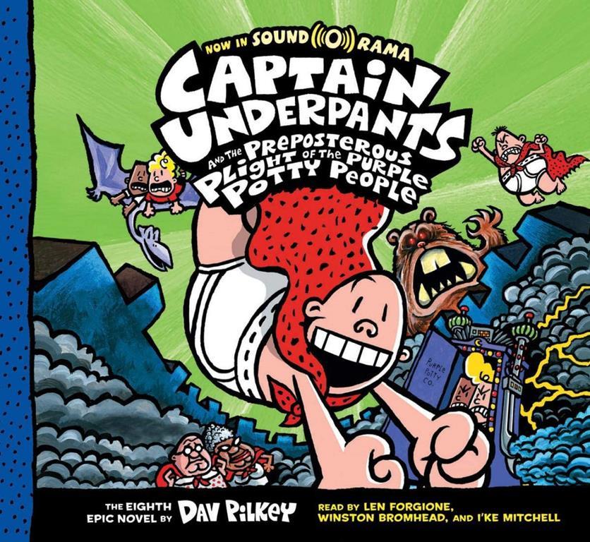 Captain Underpants and the Preposterous Plight of the Purple Potty People (Captain Underpants #8) (8)
