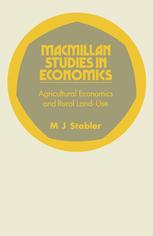 Agricultural economics and rural land-use