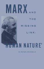 Marx and the missing link : 'human nature'