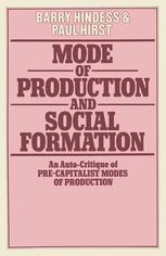 Mode of Production and Social Formation : an Auto-Critique of Pre-Capitalist Modes of Production.