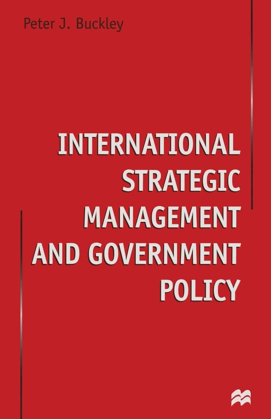 International Strategic Management and Government Policy