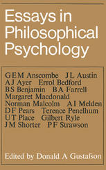 Essays in Philosophical Psychology