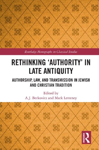 Rethinking &quot;authority&quot; in Late Antiquity