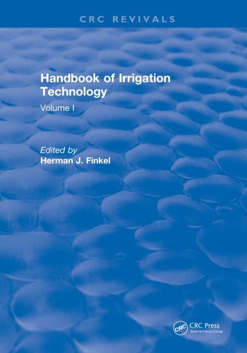CRC handbook of irrigation technology. Volume I