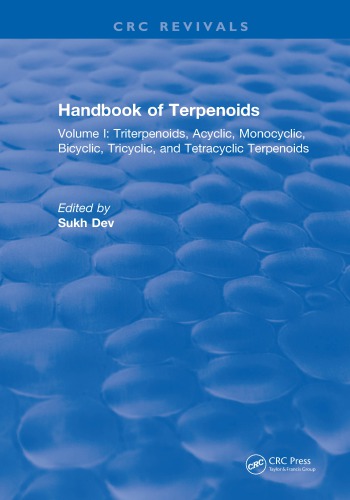 Handbook of Terpenoids : Volume I: Triterpenoids.