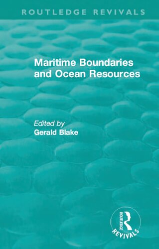 Maritime boundaries and ocean resources