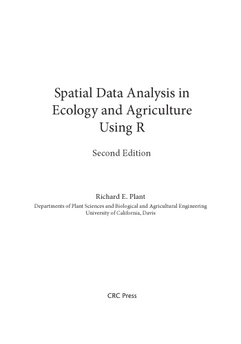 Spatial data analysis in ecology and agriculture using R