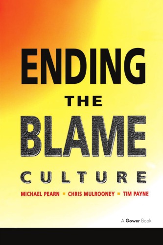 Ending the Blame Culture