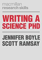 Writing a science PhD