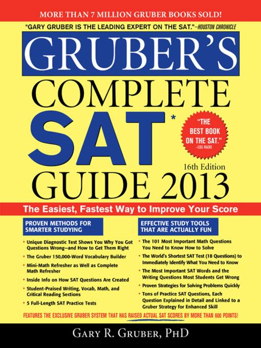 Gruber's Complete SAT Guide 2013