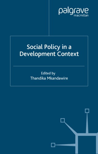 Social Policy in a Development Context