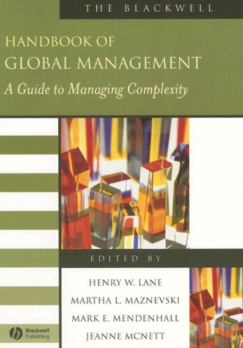 The Blackwell Handbook Of Global Management