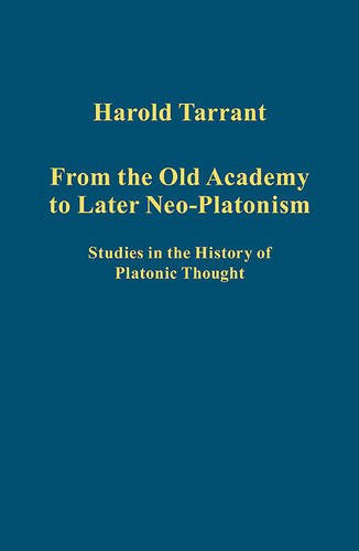 From the Old Academy to Later Neo-Platonism