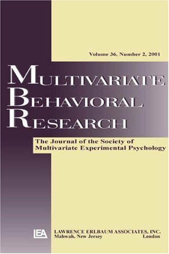 Multivariate behavioral research ; [Vol. 36. No. 2].