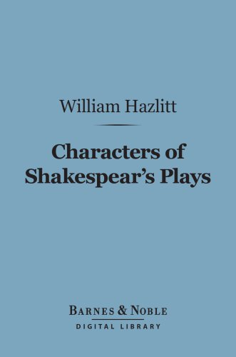 Characters of Shakespear's Plays