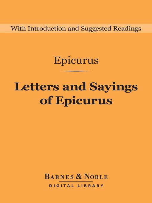 Letters and Sayings of Epicurus