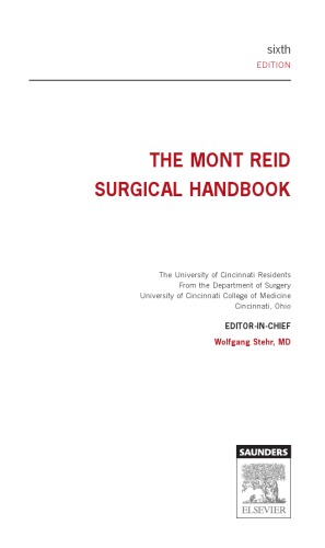 The Mont Reid Surgical Handbook