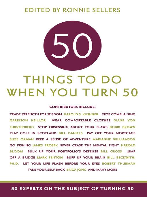 50 Things To Do When You Turn 50