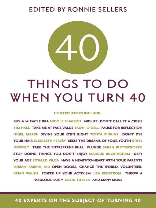 40 Things to Do When You Turn 40