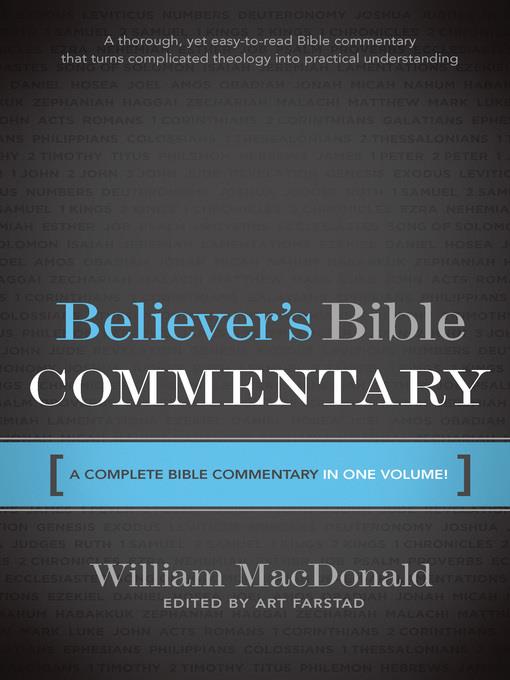 Believer's Bible Commentary