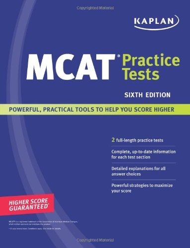 Kaplan MCAT Practice Tests, Sixth Edition (Kaplan Mcat Practice Tests)