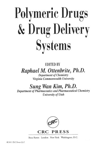 Polymeric Drugs and Drug Delivery Systems