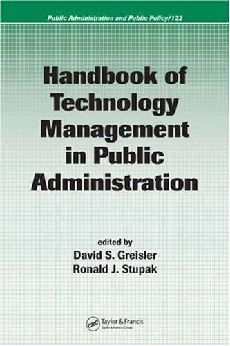 Handbook of technology management in public administration