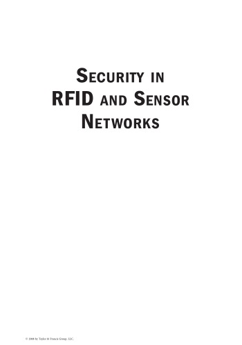 Security in RFID and Sensor Networks