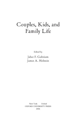 Couples, kids, and family life