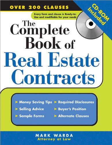 The complete book of real estate contracts (+CD-ROM)