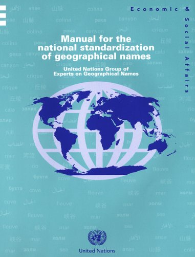 Manual for the national standardization of geographical names