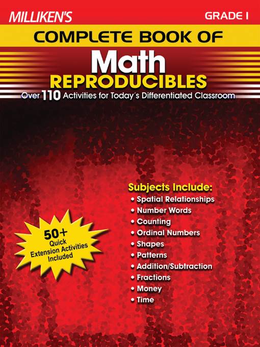 Milliken's Complete Book of Math Reproducibles - Grade 1