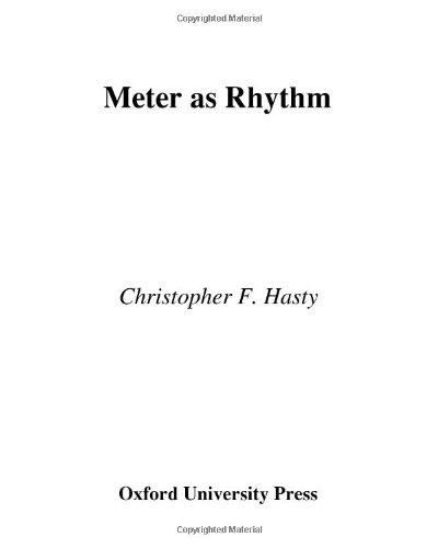 Meter as Rhythm