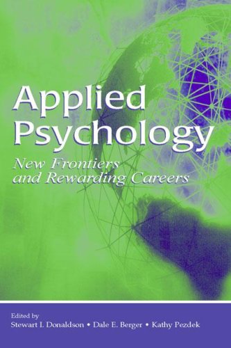 Applied Psychology : New Frontiers and Rewarding Careers.