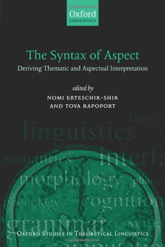 The syntax of aspect : deriving thematic and aspectual interpretation